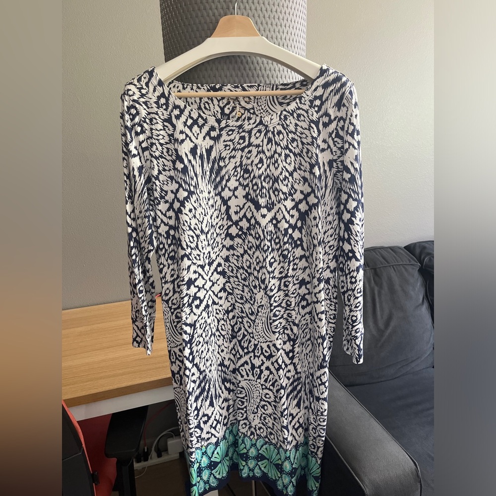 Lilly Pulitzer Hollee Dress Pineapple Party Print Size XL